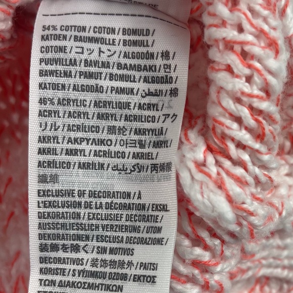 Hollister Knit Sweater Lightweight Pink & White Size XS - Picture 3 of 4